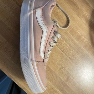 Girls Light Pink Vans sz 12